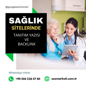 saglık sitelerinde tanıtım